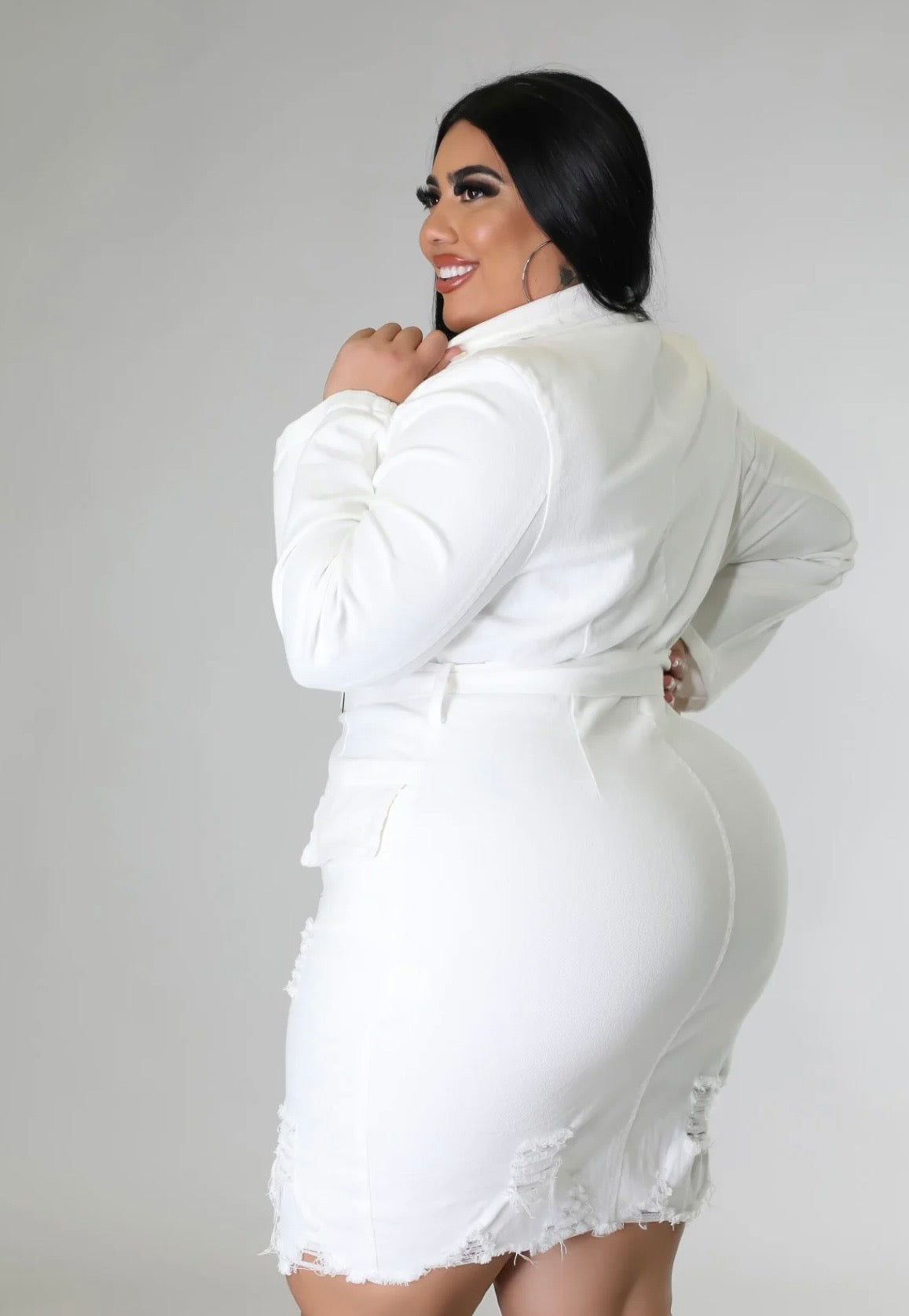 STAY BUSY DEMIN DRESS